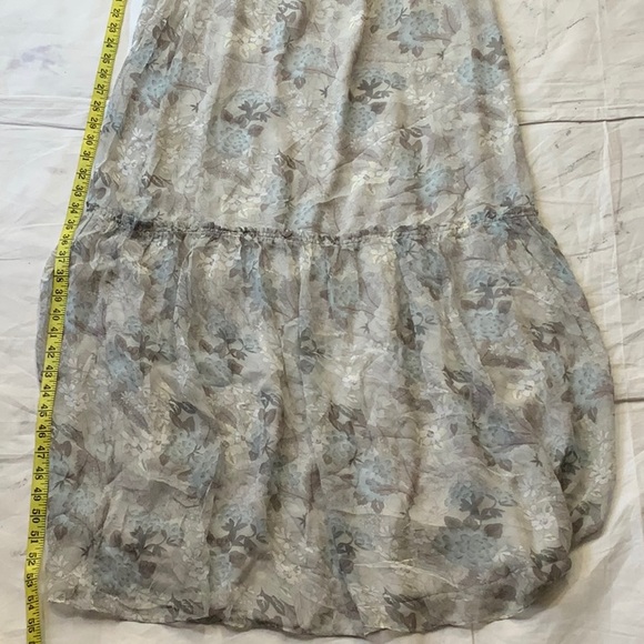 MADISON MARCUS SILK Floral Print Maxi Dress - Picture 9 of 10